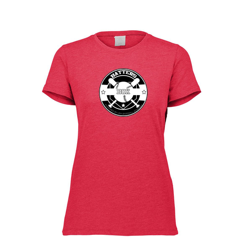 [FTSCUBRD-FAXS-LOGO1] Decker Women's Tri-Blend T-Shirt - Short Sleeve (Female Adult XS, Red)