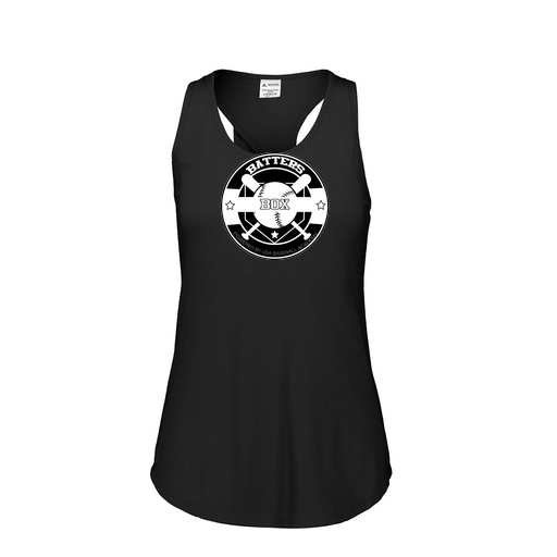 [3078.K94.S-LOGO1] Ladies Tri Blend Tank Top (Female Adult S, Black)