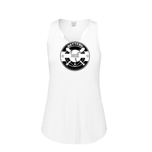 [3078.005.S-LOGO1] Ladies Tri Blend Tank Top (Female Adult S, White)