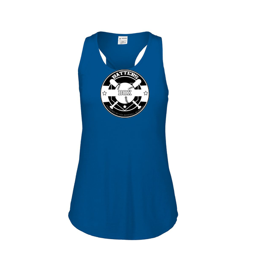 [3078.U55.S-LOGO1] Ladies Tri Blend Tank Top (Female Adult S, Royal)