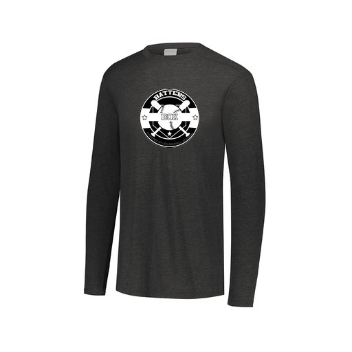 [FTLCUBBK-AXS-LOGO1] Decker Men's Tri-Blend T-Shirt - Long Sleeve (Adult XS, Black, Logo 1)