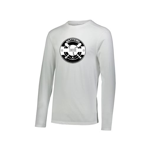 [FTLCUBWH-AXS-LOGO1] Decker Men's Tri-Blend T-Shirt - Long Sleeve (Adult XS, White, Logo 1)