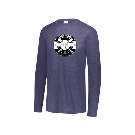 [3076.72N.S-LOGO1] Youth LS Ultra-blend T-Shirt (Youth S, Navy)