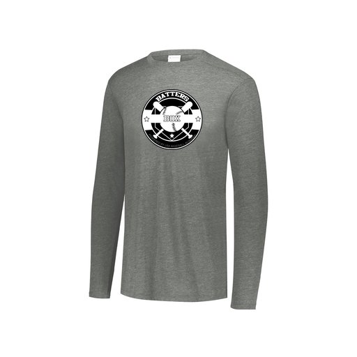 [FTLCUBGY-YS-LOGO1] Decker Youth Tri-Blend T-Shirt - Long Sleeve (Youth S, Gray)