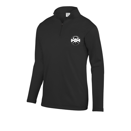 [FOLQFFBK-YS-LOGO1] Decker Youth FlexFleece 1/4 Zip (Youth S, Black)