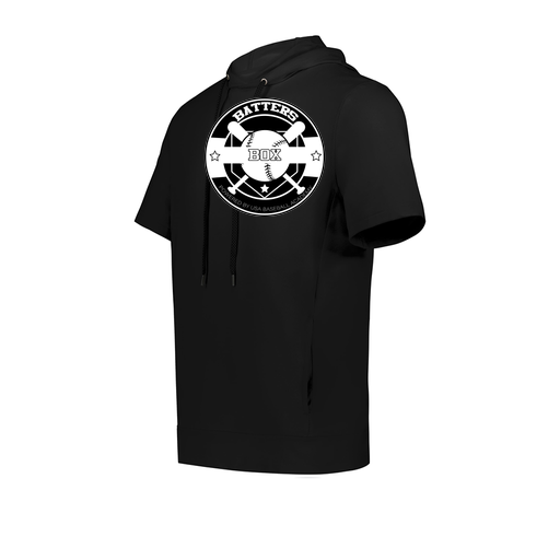 [222605.080.S-LOGO1] YOUTH VENTURA SOFT KNIT SHORT SLEEVE HOODIE (Youth S, Black)