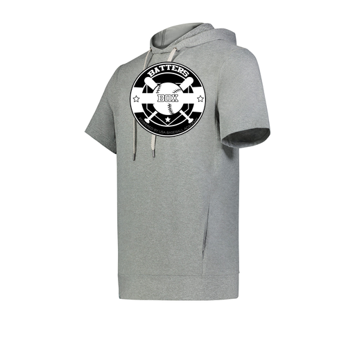 [222605-SIL-YS-LOGO1] YOUTH VENTURA SOFT KNIT SHORT SLEEVE HOODIE (Youth S, Silver)