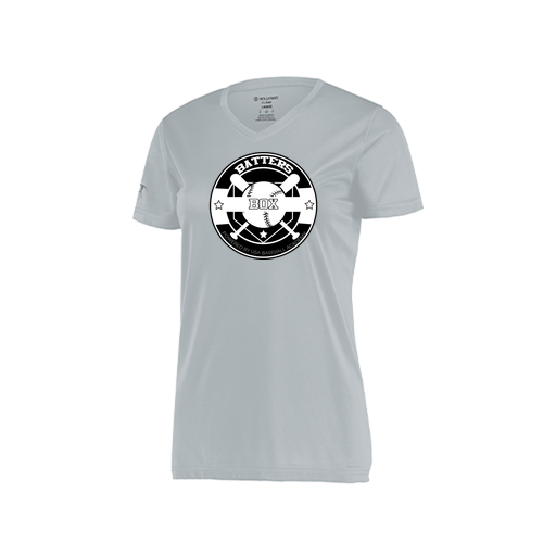 [222820.099.S-LOGO1] Ladies Movement Dri Fit Shirt (Female Adult S, Silver, Logo 1)