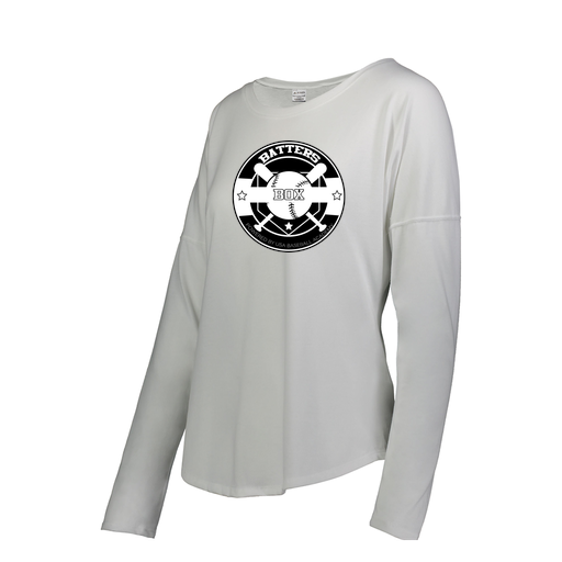 [3077.005.S-LOGO1] Ladies LS Ultra-blend T-Shirt (Female Adult S, White)