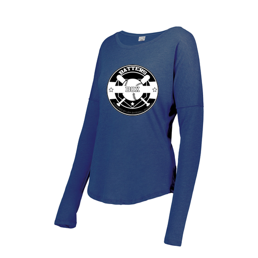 [3077.U55.S-LOGO1] Ladies LS Ultra-blend T-Shirt (Female Adult S, Royal)