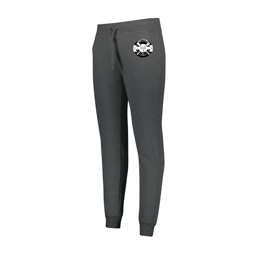 [229748.E83.XS-LOGO1] Ladies 60/40 Fleece Jogger (Female Adult XS, Gray)